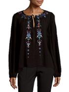 Parker Embroidered Front Top