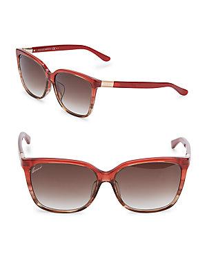 Gucci 58mm Squared Sunglasses