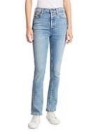 Re/done Double Needle High-rise Straight Jeans