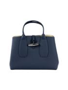 Longchamp Medium Roseau Leather Top Handle Bag