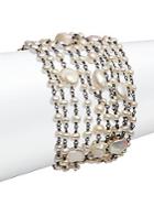 Stephen Dweck Pearl 4-10mm Round Cultured Pearl Multi-strand Bracelet