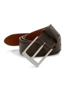 Saks Fifth Avenue Boxed Lizard Leather Belt With Interchangeable Buckles