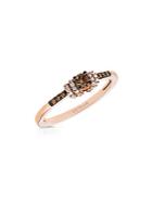 Le Vian Chocolatier Diamond And 14k Strawberry Gold Solitaire Ring