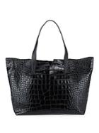 Vince Embossed Leather Tote