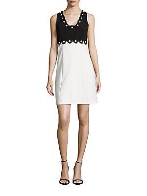 Taylor Floral Embroidered Sheath Dress
