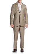 Saks Fifth Avenue Classic-fit Wool & Silk Sharkskin Suit