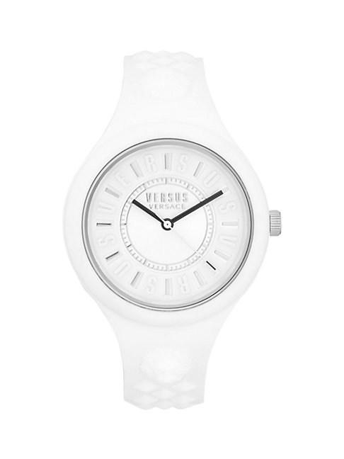 Versus Versace Stainless Steel Silicone-strap Watch