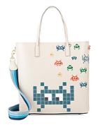 Anya Hindmarch Ebury Space Invaders Leather Tote