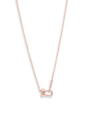 Miansai 10k Rose Gold Charm D-link Necklace