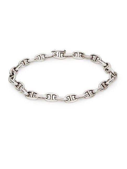 Herm S Vintage Sterling Silver Chain Bracelet