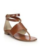 Michael Kors Collection Candice Vachetta Leather Sandals