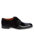 Mezlan Mixed-media Patent Leather Loafers