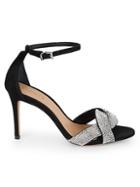 Schutz Jolita Embellished Suede Ankle-strap Sandals