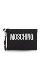 Moschino Quilted Logo Pouch