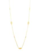 Freida Rothman Crystal And Sterling Silver Single Strand Necklace