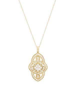 Le Vian 14k Yellow Gold & Diamond Pendant Necklace