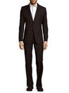 Versace Collection Slim Fit Solid Wool Suit