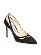 Jimmy Choo Hickory Woven Canvas Pumps