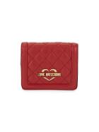 Love Moschino Logo Quilted Bi-fold Wallet