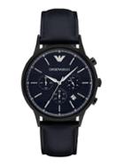 Emporio Armani Polished Round Stainless Steel Watch