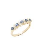 Effy 14k Yellow Gold Diamond & Sapphire Ring