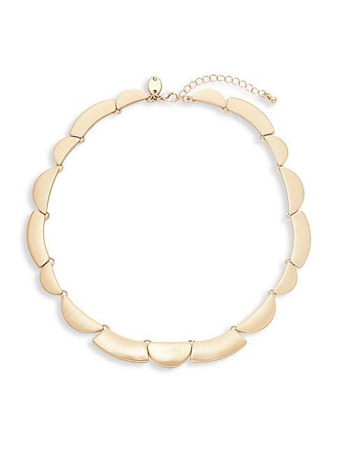 Ava & Aiden Goldtone Scalloped Necklace