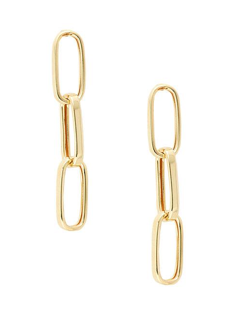 Saks Fifth Avenue 14k Yellow Gold Link Earrings