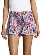 Parker Floral Printed Pleated Shorts