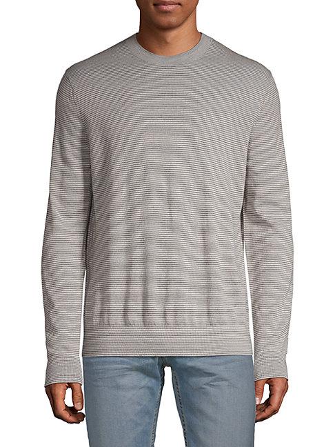 Theory Striped Wool-blend Sweater