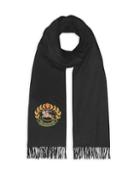 Burberry Large Crest Embroidered Cashmere Scarf