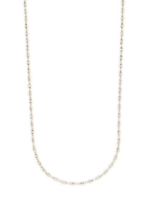 Saks Fifth Avenue 14k Yellow Gold Flat Twist Chain Necklace