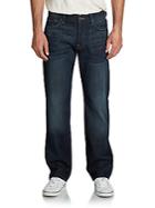 7 For All Mankind Standard Faded Straight-leg Jeans