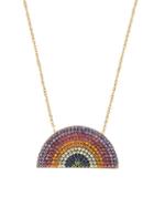 Gabi Rielle Rainbow Crystal Pendant Necklace