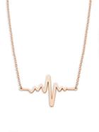 Saks Fifth Avenue 14k Rose Gold Heartbeat Pendant Necklace