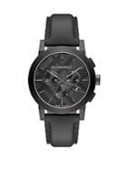 Burberry Round Stainless Steel Chronograph Watch