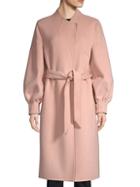 Joie Mazie Peasant Sleeve Wool-blend Trench Coat