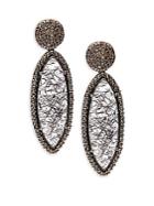 Bavna Diamond & Sterling Silver Earrings
