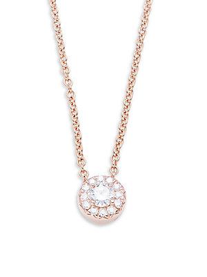 Nephora 14k Rose Gold Solitairependant Necklace