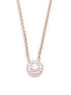 Nephora 14k Rose Gold Solitairependant Necklace