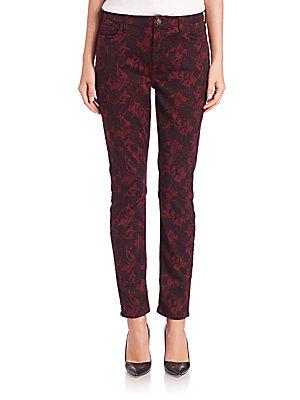 Jen7 The Skinny Printed Cotton Jeans