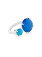 Ippolita Wonderland Rock Candy 975 Sterling Silver Duo-stone Open Ring