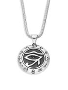 Jean Claude Stainless Steel Eye Of Horus Pendant Necklace
