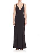 Abs Deep V-neck Gown