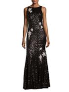 Theia Sequined Star Mermaid Gown