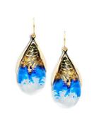 Alexis Bittar Pear Shaped Lucite Earrings
