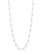 Mary Louise Designs 22k Yellow Goldtone Teardrop Single Strand Necklace