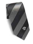 Versace Striped Silk Boxed Tie