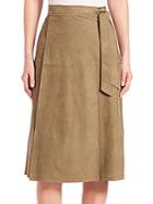 Frame Le Suede Wrap Skirt