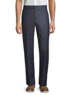 Hickey Freeman Flat-front Wool Trousers