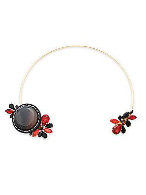 Marni Crystal Faceted Collar Necklace